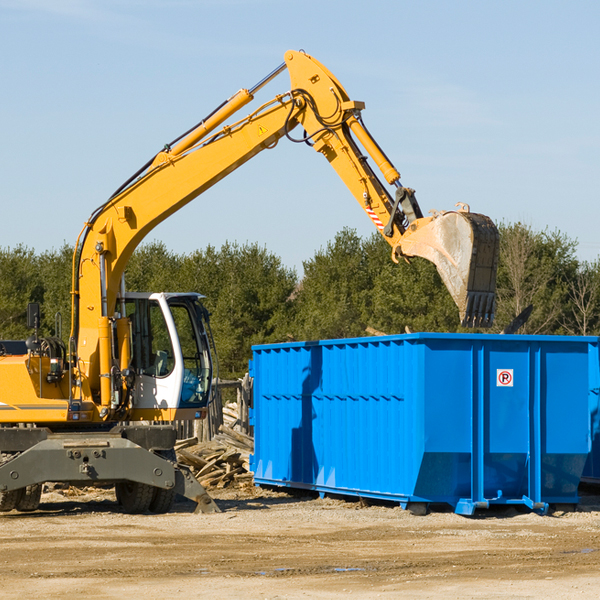 are there any restrictions on where a residential dumpster can be placed in New Amsterdam Indiana